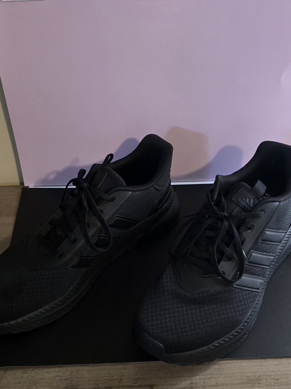 Men's Black Athletic Running Sneakers - Adidas - Size 11